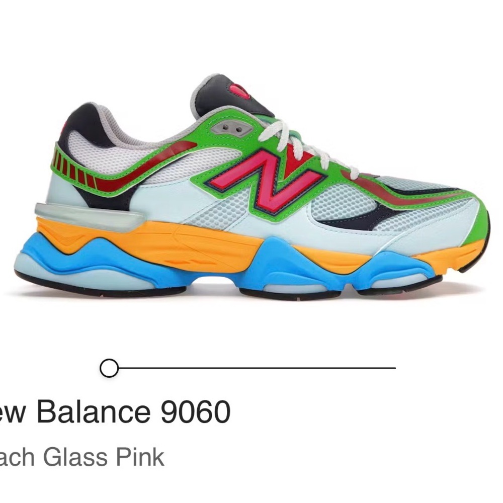 New Balance 9060 Peach Glass Pink Sneakers